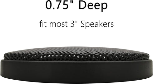 3" Speaker Grill Covers, Car Subwoofer Guard Protector, Black - 2Pcs