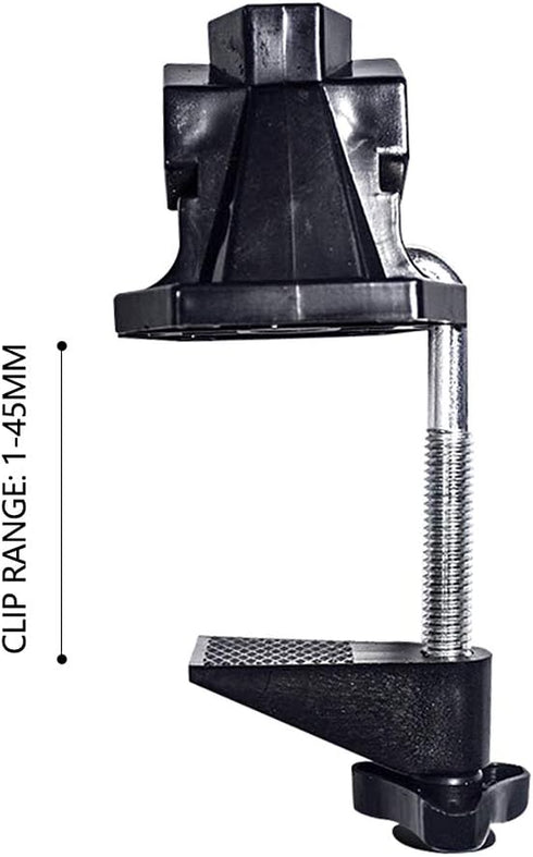 1Pc Black Bracket Clamp Accessories Holder Fit for Mic Clamps Fixed Metal Desk Lamp Clip Fittings Screw Camera Flash Mount Clamp Bracket Monitor Magic Socket Arm Clamp Desk Lamps