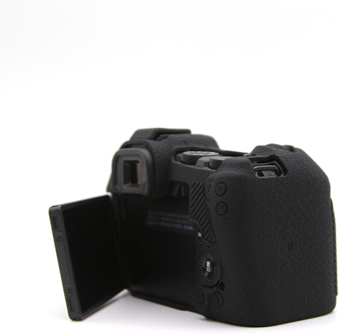 BMAOLLONGB R8 Camera Case, Lightweight Thin Silicone Rubber Cover for Canon Eos R8 (Black)