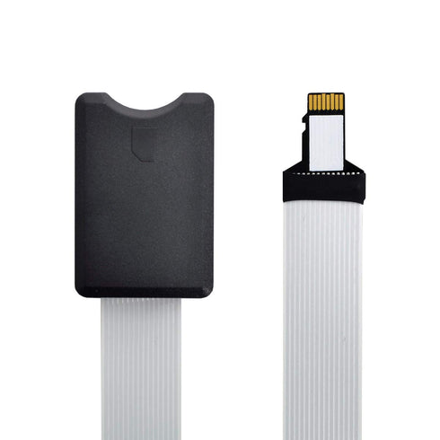 xiwai Micro-SD TF Memory Card Kit, Male to SD Female Extension Soft Flat FPC Cable Extender 25cm