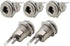 5 Pack 5.5mm x 2.1mm Female Socket Panel Mount Connector, DC-099 Power Supply Jack Terminal Plug Adapter
