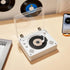 Vangoa 3.5mm CD Player for Home Small with HiFi Speakers, Portable Rechargeable CD Player Double Headphones Jack