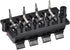 uxcell 2 Row 8 Way Spring Speaker Terminal Clip Push Release Connector Audio Cable Terminals Strip Block (Black Red)