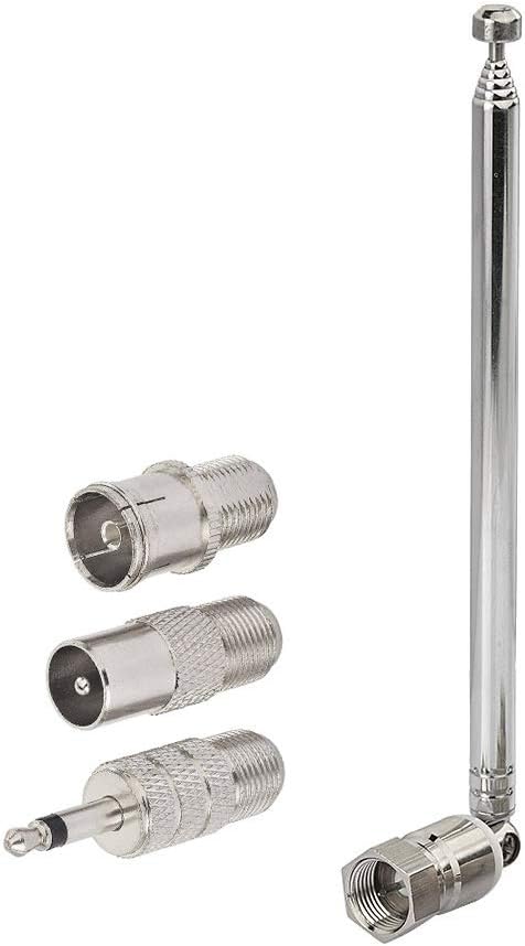 Superbat FM Telescopic Antenna Kit 75 Unbal F Type Connector DAB Radio Replacement