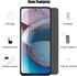 (3+3) Motorola One 5G Ace/One 5G UW Ace/Moto G 5G (2020) Anti Spy Tempered Glass Privacy Screen Protector and Camera