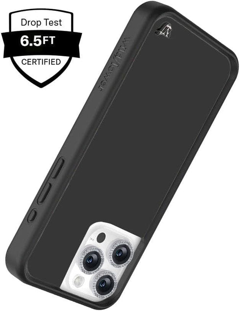 Wildflower 16 6.5ft Cases - Compatible with iPhone | Protective Black Bumper, Drop Test Certified, Women Owned Small