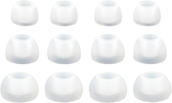 12pcs Replacement Ear Adapters, Ear Tips for In-Ear Earphones, 4S / 4M / 4L, 4.9mm to 6.3mm Nozzle