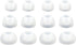12pcs Replacement Ear Adapters, Ear Tips for In-Ear Earphones, 4S / 4M / 4L, 4.9mm to 6.3mm Nozzle