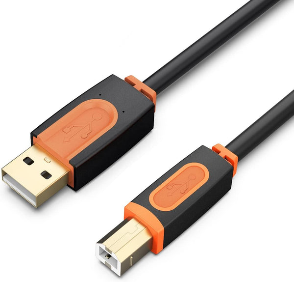 SNANSHI Printer Cable 10 ft, USB Printer Cable USB 2.0 Type A