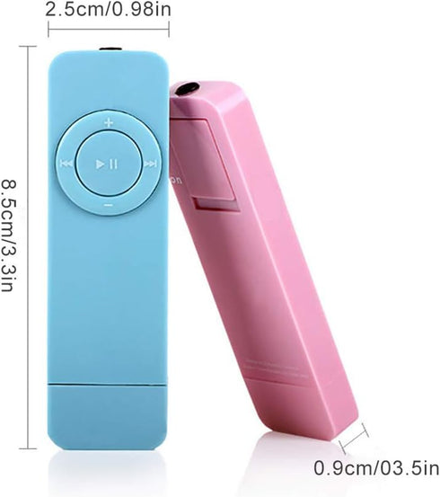 aqxreight MP3 MP3 Portable USB Sport U Disk Music Player Ultra Thin Design Lightweight Music Media Player for Workouts