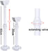 Security Camera Mounting Bracket Extender Pole I-Type, 30-60cm Adjustable Ceiling Mount for CCTV IP Camera