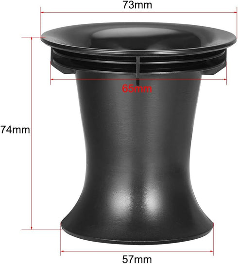 uxcell 2Pcs 65mm x 74mm Speaker Port Tube, Subwoofer Bass Reflex Tube Vent