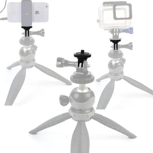 2pcs Camera Tripod Adapter, 1/4" - 20 Conversion Adapter for GoPro Action Camera to 1/4" Screw Mount Accessories