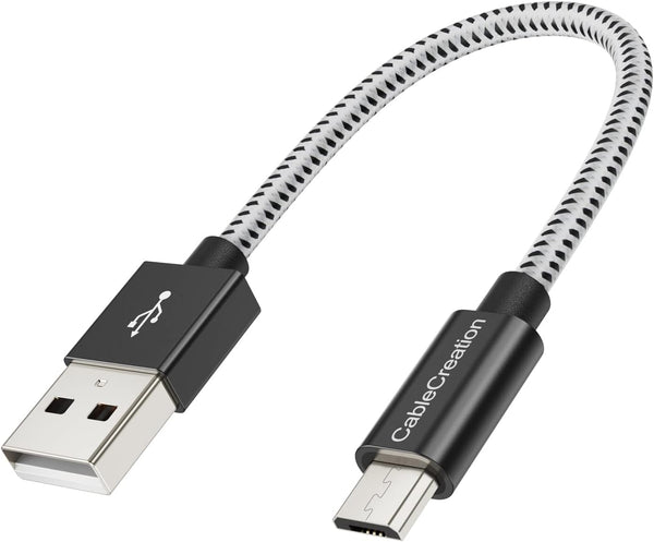 CableCreation 0.5FT Micro USB Cable, 24 AWG Fast Charger, Triple Shielded, Compatible with PS5/PS4, Raspberry Pi,