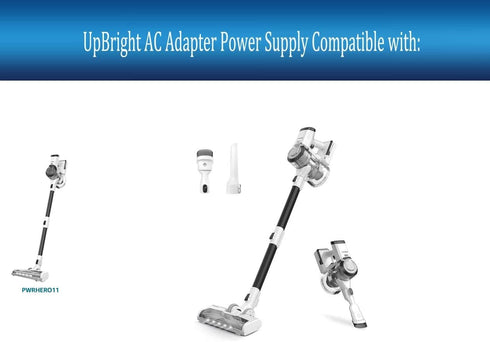 UpBright 26V AC/DC Adapter for Tineco PWRHERO 11 Cordless Stick Vacuum Cleaner, 21.6V Li-ion Battery Charger