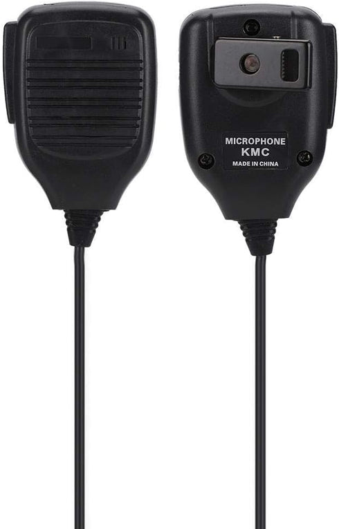 Handheld Speaker Mic, 3.5mm Walkie Talkie Shoulder Microphone with PU Wire for Yaesu, Two-Way Radio