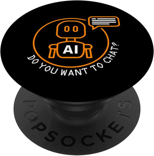 Computer AI Artificial Intelligence Robot Learning Internet Swappable PopGrip by PopSockets