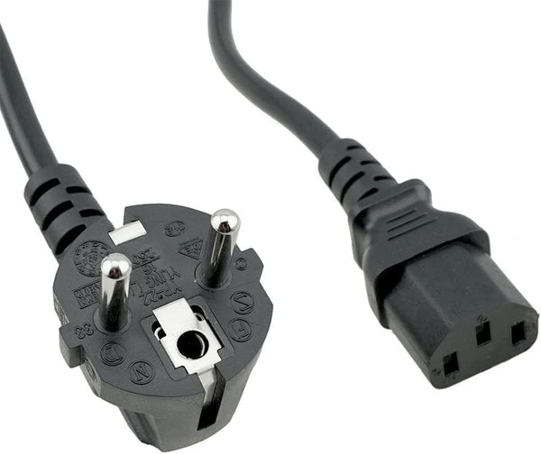 BRENDAZ (EU) European Power Cord 3 Prong (CEE 7/7 to IEC320 C13) Compatible