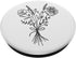 PopSockets Adhesive PopGrip - White Wildflower Floral Flower Design