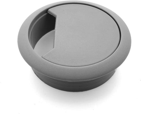 Modket M4327-51-GRY-3 PC Computer Cord Cable Organizer Hole Cover - 2" Gray Plastic Desk Grommet, 3 Pack
