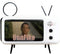 UnnFiko Wireless Bluetooth Speakers Retro TV Style Stand Holder, Universal for Samsung iPhone 14/13/12 Pro Max