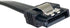 F03-03MSSB 12" Sata III 6 GB/S Straight Cable with Locking Latch in Black