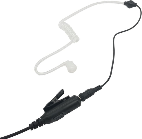 1 Pin Ptt Surveillance Headset, Acoustic Tube Radio Earpiece for Cobra Microtalk Walkie Talkie Models