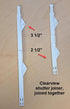 Blind Shade Repair 5pc (3 1/2" - Shutter Clearview Joiner White Long)