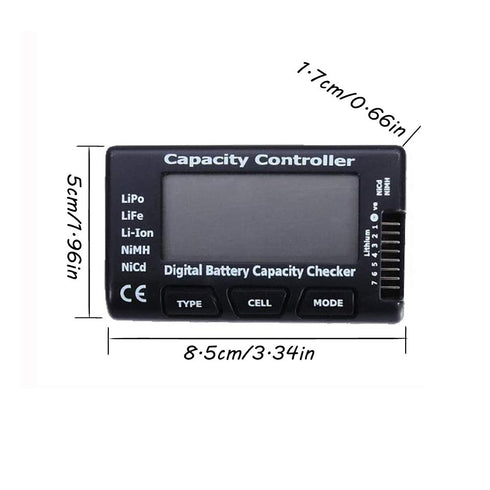 Cellmeter 7 Digital Battery Capacity Checker Controller Tester Voltage Tester for LiPo Li-ion NiMH Nicd Battery