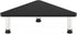 Furinno Turn-N-Tube Corner Monitor Riser Stand with Stainless Steel Tubes, Americano