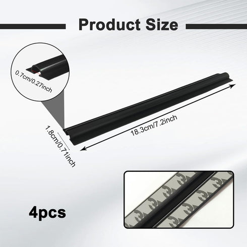 QZTYTY 4PCS Car Concealed Wire Cover, Car Wire Sleeve, Automotive Power Cord Cover, Car Interior Accessories Adhesive