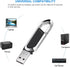 64GB USB Flash Drive - Portable Metal Thumb Drive with Keychain, USB 2.0 Memory Stick for External Data Storage