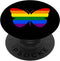 Cute Gay Pride Rainbow Flag Social Butterfly PopSockets Swappable Grip