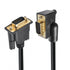 CY Cable 90 Degree Right Angled VGA RGB Male to Straight Male Extension, 3COAX+6C for Monitor Projector Computer