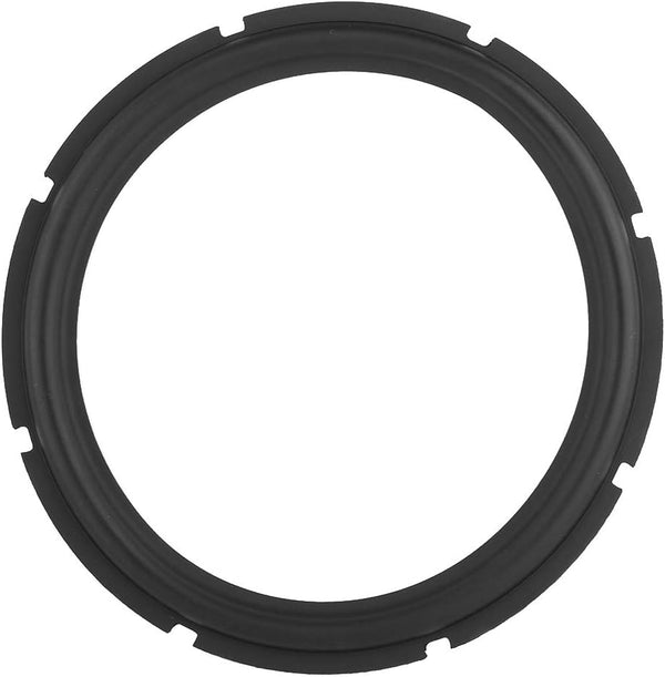 Universal Foam Surrounds Circle for Bass Speaker, Loudspeaker Perforated Rubber Edge Subwoofer Spare Parts (Black)