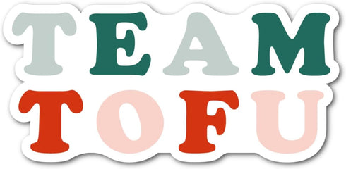 Team Tofu Vegan Sticker Decal