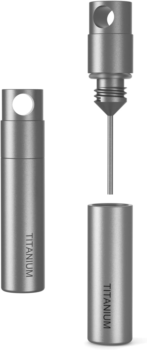 tikey Titanium SIM Card Removal Tool with Keyring, Sim Card Tray Remover Eject