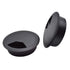 3-1/8 Inch (80mm) Black Wire Grommets and Cable Ties Kit, ABS Plastic Desk Hole Cover Cord Organizer