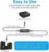 ZIOCOM Ground Loop Isolator, Noise Filter to Eliminate Buzzing Noise for Your Car Audio System/Home Stereo with 3.5mm