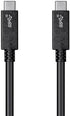 Monoprice USB Type-C to Type-C 3.1 Gen 2 Cable - 10Gbps, 5 Amp, 30AWG, 3.3 Feet, Black - Essential Series by Monoprice