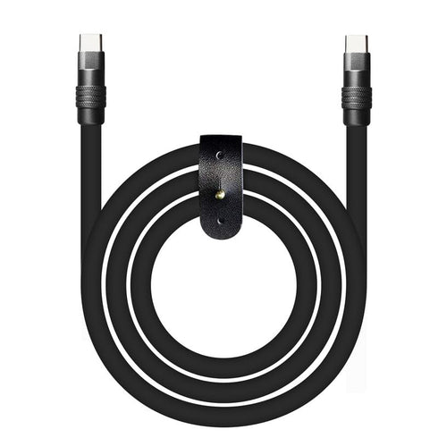 chubbycable Black Chubby - Special Black Samurai Edition Silicone Fast Charging USB-C Cable, Durable Power Bank Cable