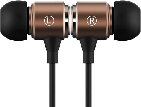 Long Cord Wired Earbuds no Microphone Headphones Watching tv with Extra Noise isolating Blocking bass Ear Buds Without mic Corded Length Earphones