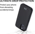 TORU CX PRO Wallet Case for iPhone 12 Pro/iPhone 12 - Shockproof Heavy Duty Cover with Card Holder, Black
