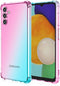 Slim Flexible TPU Shock Absorption Case for Samsung Galaxy A14 5G, Pink Green, for Girls Women