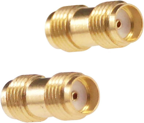 10pcs Antenna Adapter, SMA Female to SMA Female Connector Coupler for Antenna Radio, F10-10