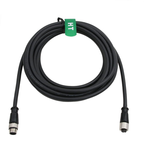 M12 A Coded 8 Pin Female to 8 Pin Male Cable for Cognex in-Sight Remote Head Camera, 1M