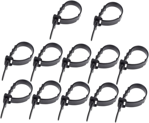 12pcs Silicone Cable Organizer Winder for USB and Headphone Cords Flexible Data