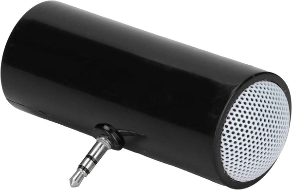 Mini Speaker, 3.5mm Jack Portable Stereo Speaker for MP3 Music Player, Tablets, Laptops, PCs, MP4 (Black)