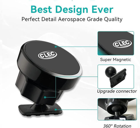 Car Phone Holder for Audi A4 S4 A5 S5 RS4 RS5 2017-2025, Adjustable Magnetic Phone Holder with 360° Rotation