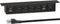 Under Desk Power Strip with PD 20W USB C, QBA 8-in-1 Desk Outlet Station, 4 AC Outlets, 6FT Cable (Black)